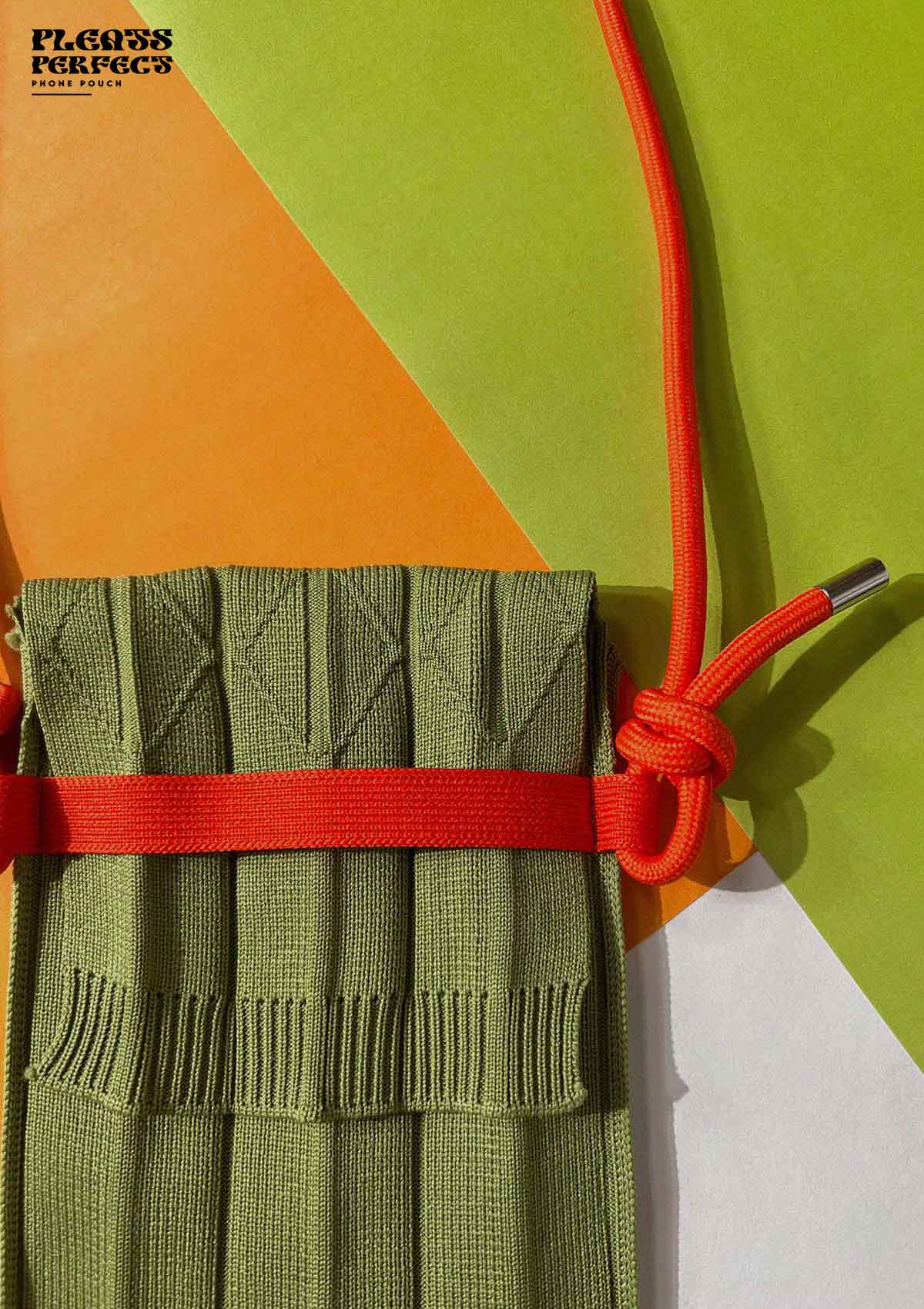Pleats Perfect Phone Pouch (Olive Green)