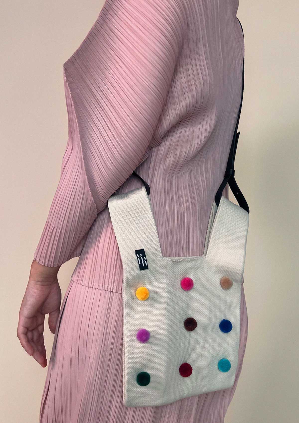 Oh La La! Yellow Checkmate Knot Bag