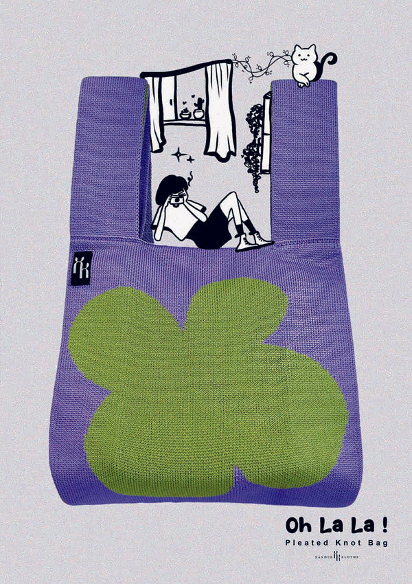 Oh La La! Lavender Bloom Knot Bag
