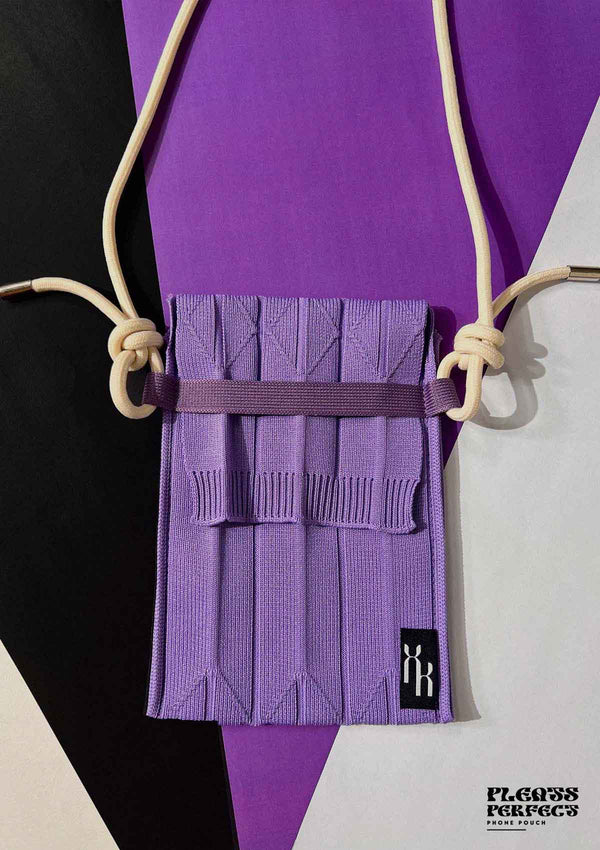 Pleats Perfect Phone Pouch (Lavender Purple)