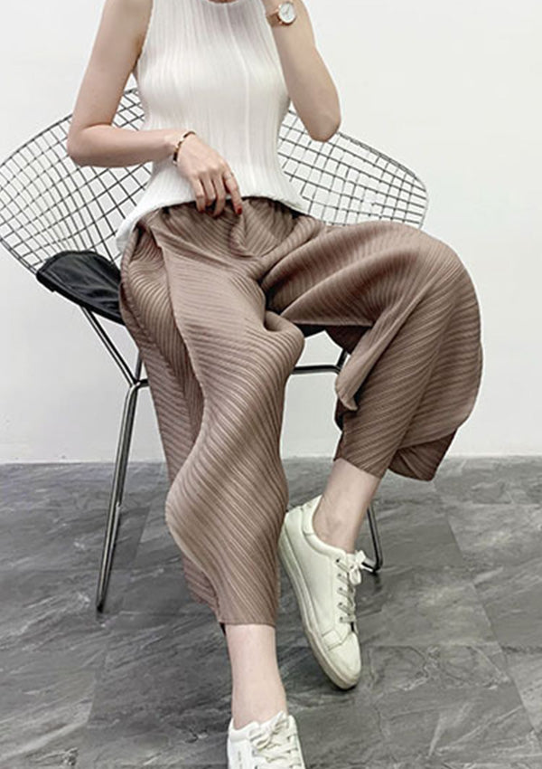 Bree Coffee Harem Pleated Pants