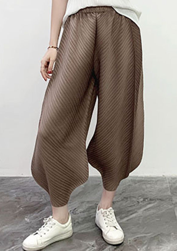 Bree Coffee Harem Pleated Pants