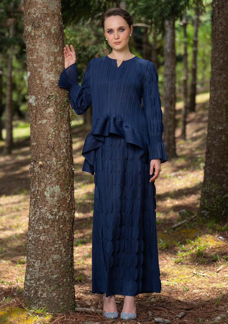 Savannah Royal Blue Kurung Set
