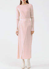 Eloise Pink Pleated Top & Wrap Skirt